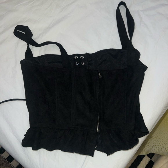 Lioness Princess Polly Black Lace-Up Corset Top - Picture 3 of 3